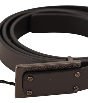 Costume National Elegant Leather Belt with Metal Buckle Costume National 