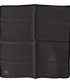 Dolce & Gabbana Elegant Silk Crown Print Handkerchief Dolce & Gabbana 
