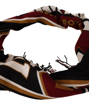 Dolce & Gabbana Elegant DG King Wool & Cashmere Scarf Dolce & Gabbana 