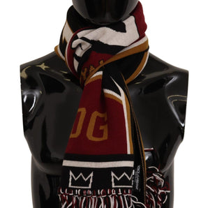 Dolce &amp; Gabbana Elegant DG King Wool &amp; Cashmere Scarf