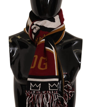 Dolce & Gabbana Elegant DG King Wool & Cashmere Scarf Dolce & Gabbana 