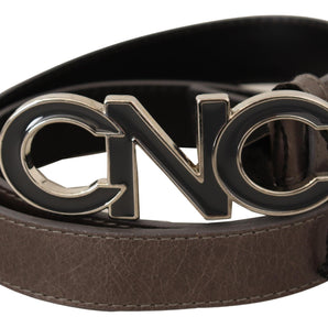 Costume National Elegant Waxed Cotton Fashion Belt