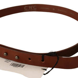 Custom National Elegant Brown Leather Fashion Belt