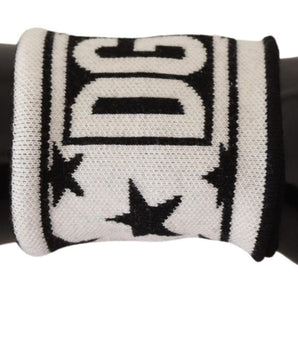 Dolce & Gabbana Elegant Monochrome Wool Wristband Set Dolce & Gabbana 
