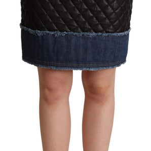 Dolce &amp; Gabbana Sleek High-Waist Leather Mini Skirt