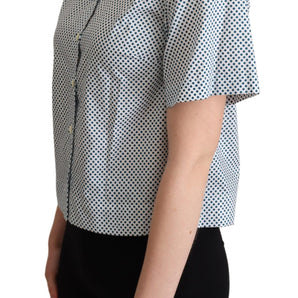 Dolce &amp; Gabbana Elegant Polka Dot Cotton Polo Shirt