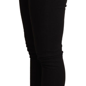 Dolce &amp; Gabbana Elegant Slim Black Skinny Jeans