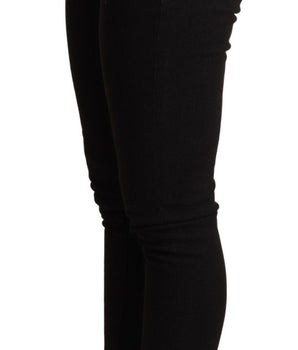 Dolce & Gabbana Black Skinny Denim Cotton Stretch Trouser Dolce & Gabbana 