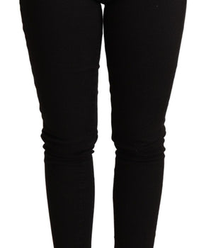 Dolce & Gabbana Black Skinny Denim Cotton Stretch Trouser Dolce & Gabbana 
