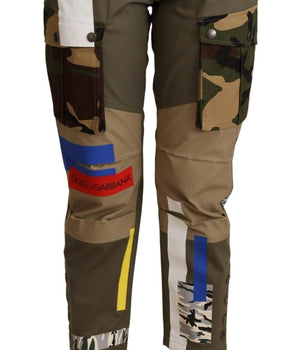 Dolce & Gabbana Green Military Cargo Trouser Cotton Pants Dolce & Gabbana 