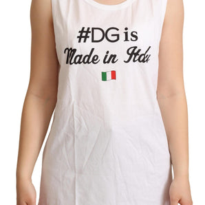 Dolce &amp; Gabbana Elegant Sleeveless Cotton Tank Top