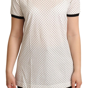 Dolce &amp; Gabbana Polka Dot Crewneck Cotton Tee