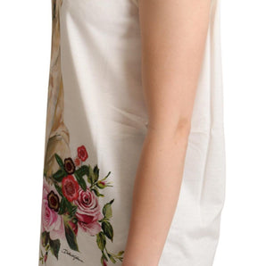 Dolce &amp; Gabbana Chic Canine Floral Sleeveless Tank