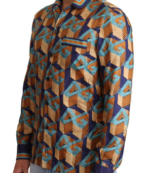 Dolce & Gabbana Elegant Silk Casual Shirt with DG Logo Dolce & Gabbana 