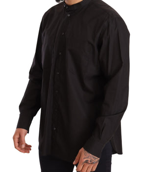 Dolce & Gabbana Elegant Black 100% Cotton Men's Shirt Dolce & Gabbana 