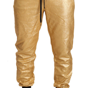 Dolce &amp; Gabbana Gold Year of the Pig Sweatpants