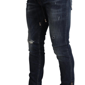 Dolce &amp; Gabbana Elegant Dark Blue Skinny Jeans