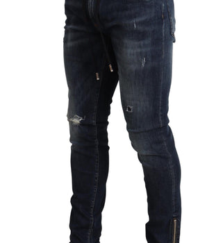 Dolce & Gabbana Elegant Dark Blue Skinny Jeans Dolce & Gabbana 