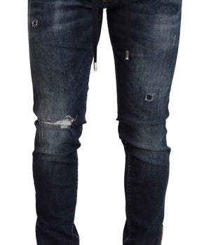 Dolce & Gabbana Elegant Dark Blue Skinny Jeans Dolce & Gabbana 