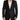 Dolce &amp; Gabbana Elegant Black Metallic Slim Fit Blazer Jacket