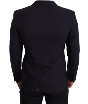 Dolce & Gabbana Elegant Navy Martini Blazer by Renowned Tailors Dolce & Gabbana 