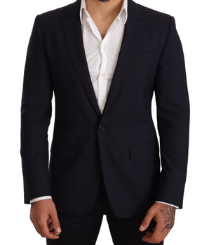Dolce & Gabbana Elegant Navy Martini Blazer by Renowned Tailors Dolce & Gabbana 