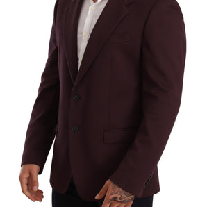 Dolce &amp; Gabbana Blazer elegante índigo de corte slim para hombre