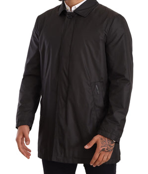 Dolce & Gabbana Elegant Black Trench Coat for Sophisticated Men Dolce & Gabbana 