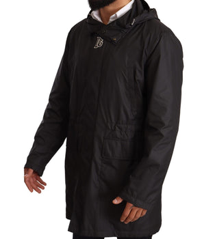 Dolce & Gabbana Elegant Black Hooded Blouson Jacket Dolce & Gabbana 