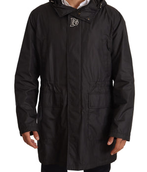 Dolce & Gabbana Elegant Black Hooded Blouson Jacket Dolce & Gabbana 