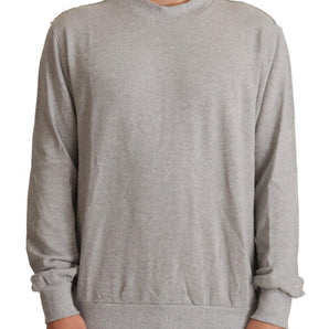 Dolce &amp; Gabbana Sophisticated Gray Crewneck Sweater