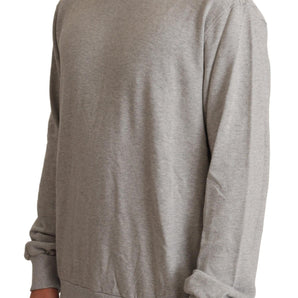 Dolce &amp; Gabbana Sophisticated Gray Crewneck Sweater