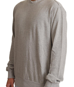 Dolce & Gabbana Sophisticated Gray Crewneck Sweater Dolce & Gabbana 
