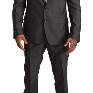 Dolce &amp; Gabbana Elegant Martini Slim-Fit Wool Silk Suit