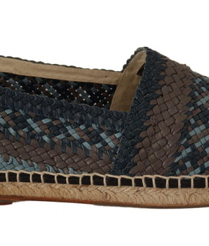 Dolce & Gabbana Elegant Woven Leather Espadrilles Dolce & Gabbana 
