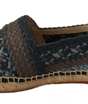 Dolce & Gabbana Elegant Woven Leather Espadrilles Dolce & Gabbana 