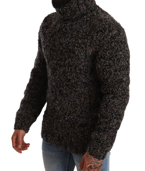 Dolce &amp; Gabbana Elegant Speckled Turtleneck Wool-Blend Sweater