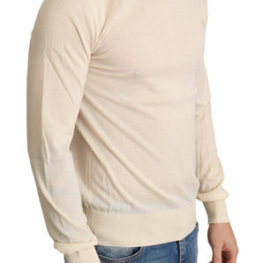 Dolce &amp; Gabbana Cream Cashmere Turtleneck Sweater