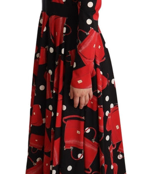 Dolce & Gabbana Elegant Sicily Print Flared Midi Dress Dolce & Gabbana 