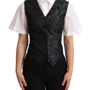 Dolce &amp; Gabbana Enchanting Jacquard Floral Waistcoat