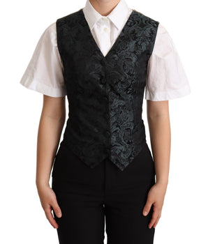 Dolce & Gabbana Enchanting Jacquard Floral Waistcoat Dolce & Gabbana 