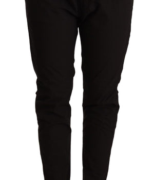 CYCLE Elegant Black Baggy Cotton Pants CYCLE 