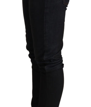 Acht Blue Washed Low Waist Skinny Denim Trouser