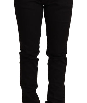 Acht Black Low Waist Skinny Denim Jeans