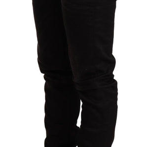 Acht Sleek Black Wash Skinny Jeans