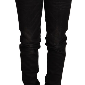 Acht Sleek Black Wash Skinny Jeans