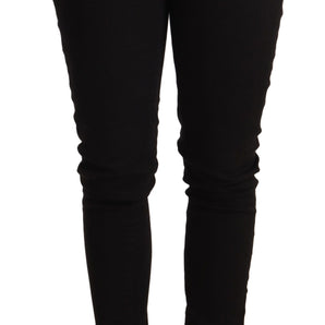 Dolce &amp; Gabbana Elegant Slim-Fit Black Denim Jeans