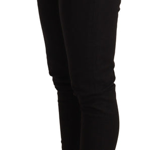 Dolce &amp; Gabbana Elegant Black Slim Skinny Jeans