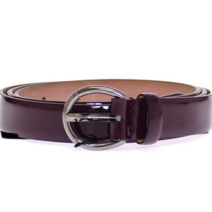 Dolce &amp; Gabbana Elegant Purple Leather Belt - Italian Elegance