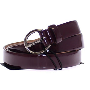 Dolce &amp; Gabbana Elegant Purple Leather Belt - Italian Elegance